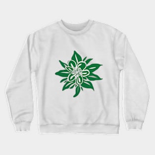 Emerald Blossom Artistic Floral Design No. 516 Crewneck Sweatshirt